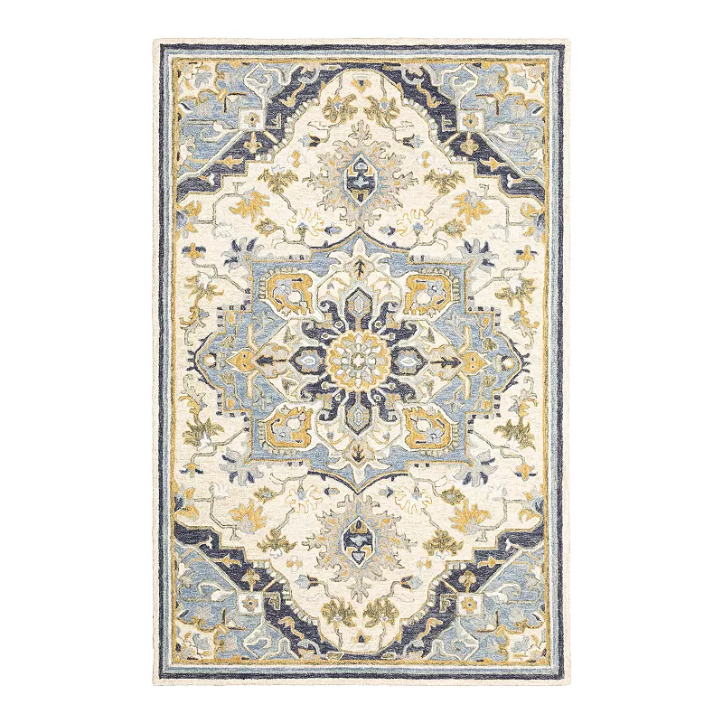 StyleHaven Andover Star Medallion Handmade Wool Area Rug