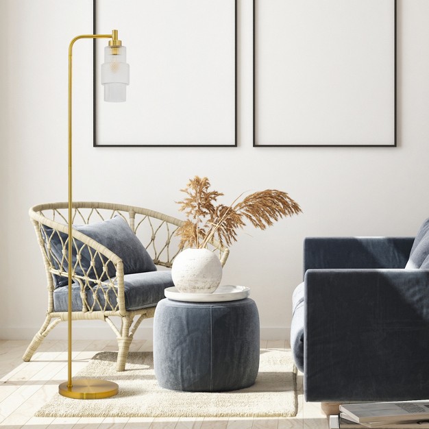 Kyra Pillar Shade Floor Lamp Gold River Of Goods