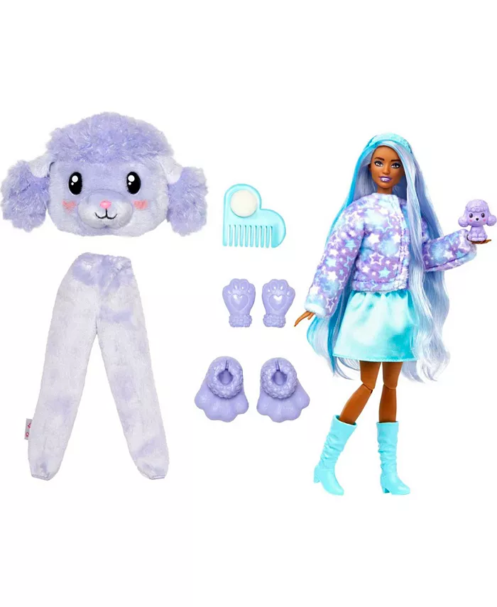 Barbie Cutie Reveal Cozy Cute Tees Series Doll - Purple Poodle