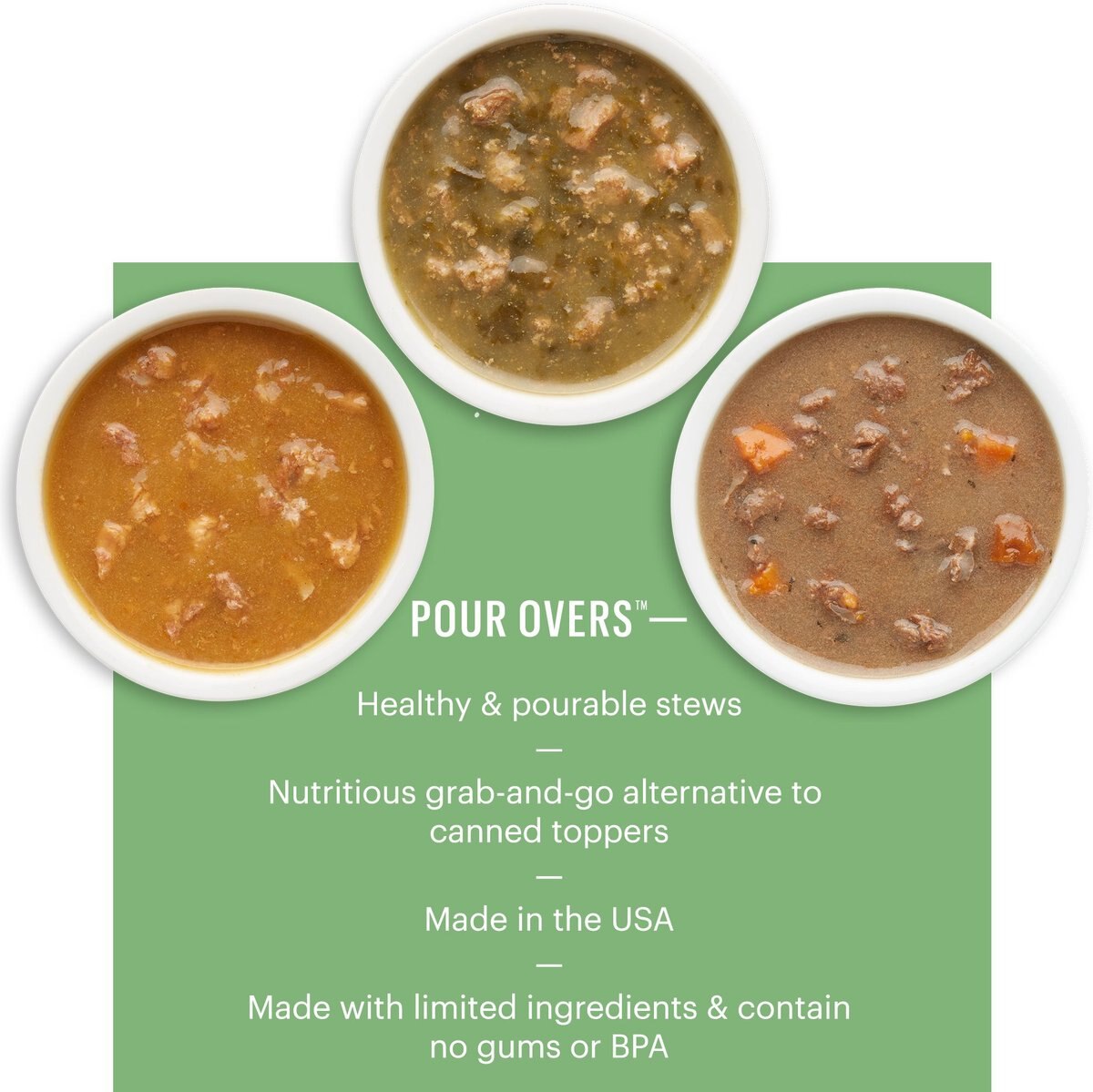 The Honest Kitchen Superfood POUR OVERS Turkey Stew with Veggies Wet Dog Food Topper