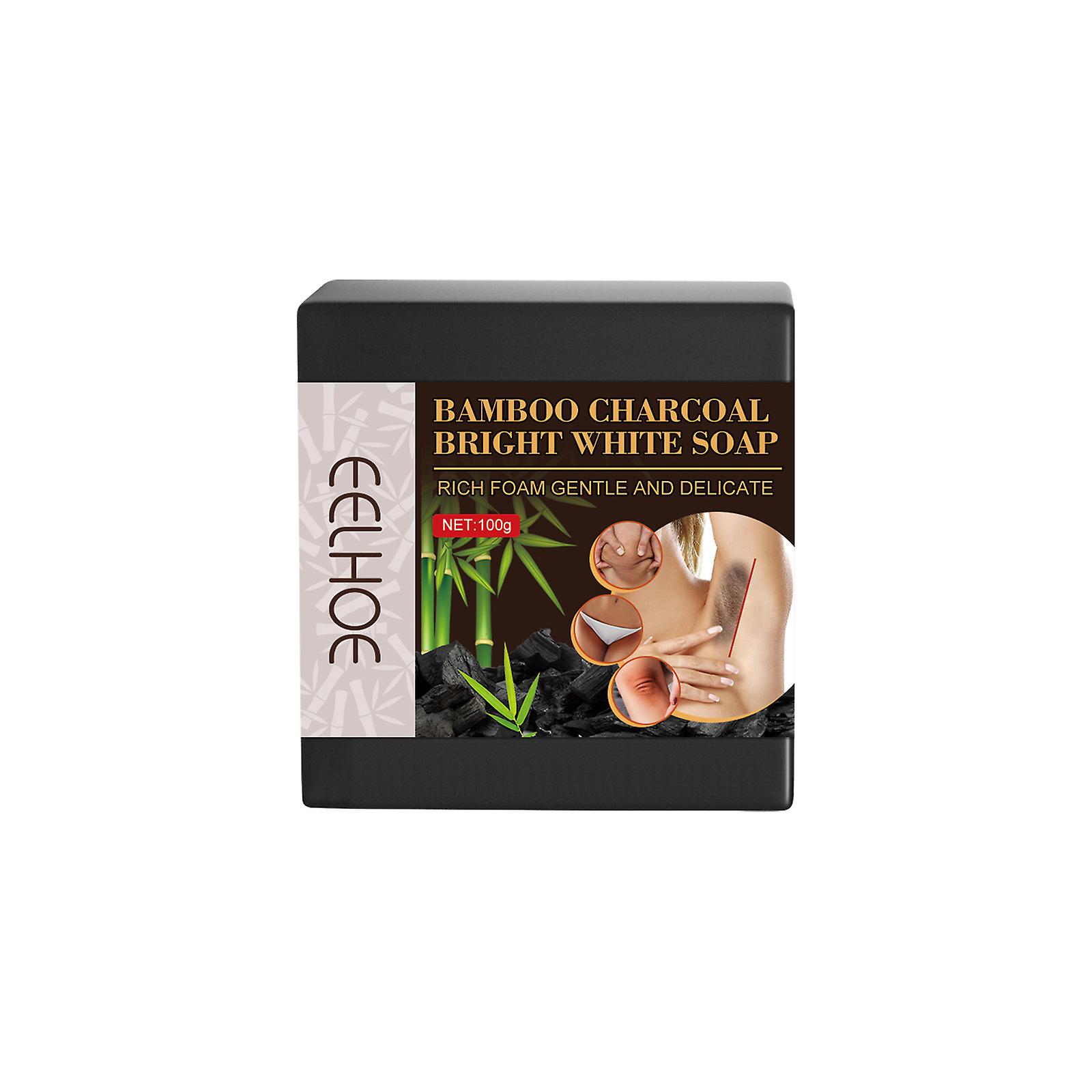 Bamboo Charcoal Brightening Soap Cleanses Underarm Joints Brightens Complexion And Refreshes The Body With Black Decomposion