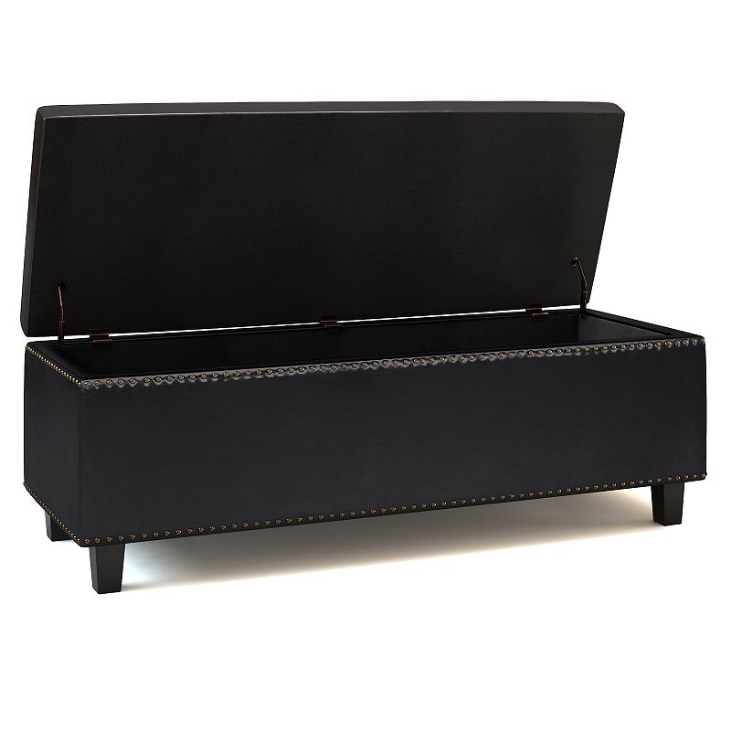 Simpli Home Heatherton Storage Ottoman