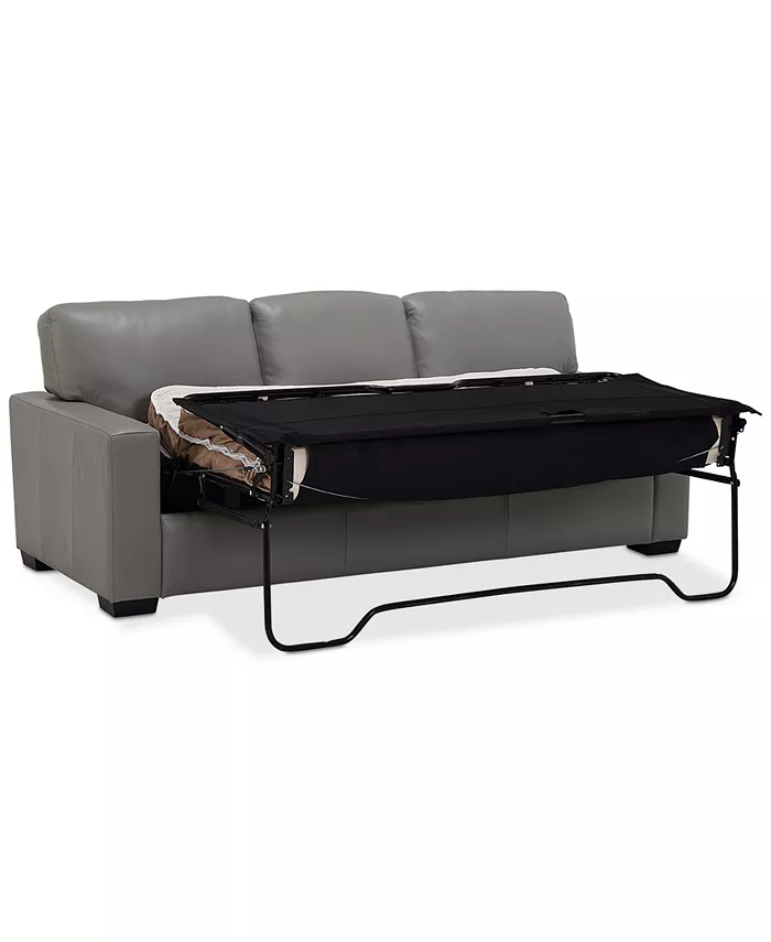 Furniture Ennia 82 Leather Queen Sleeper Sofa