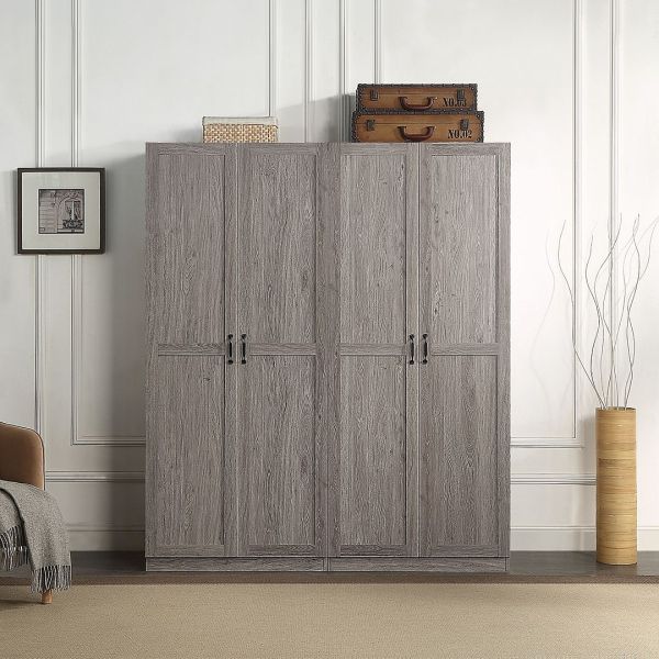 Hopkins Storage Closet 2.0 in Grey - Set of 2