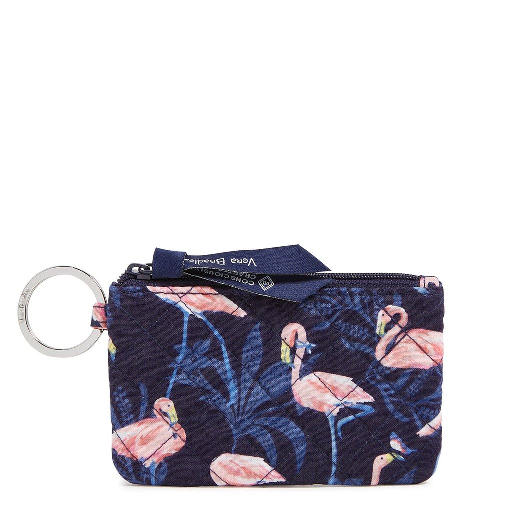 Vera Bradley  Zip ID Case in Flamingo Party