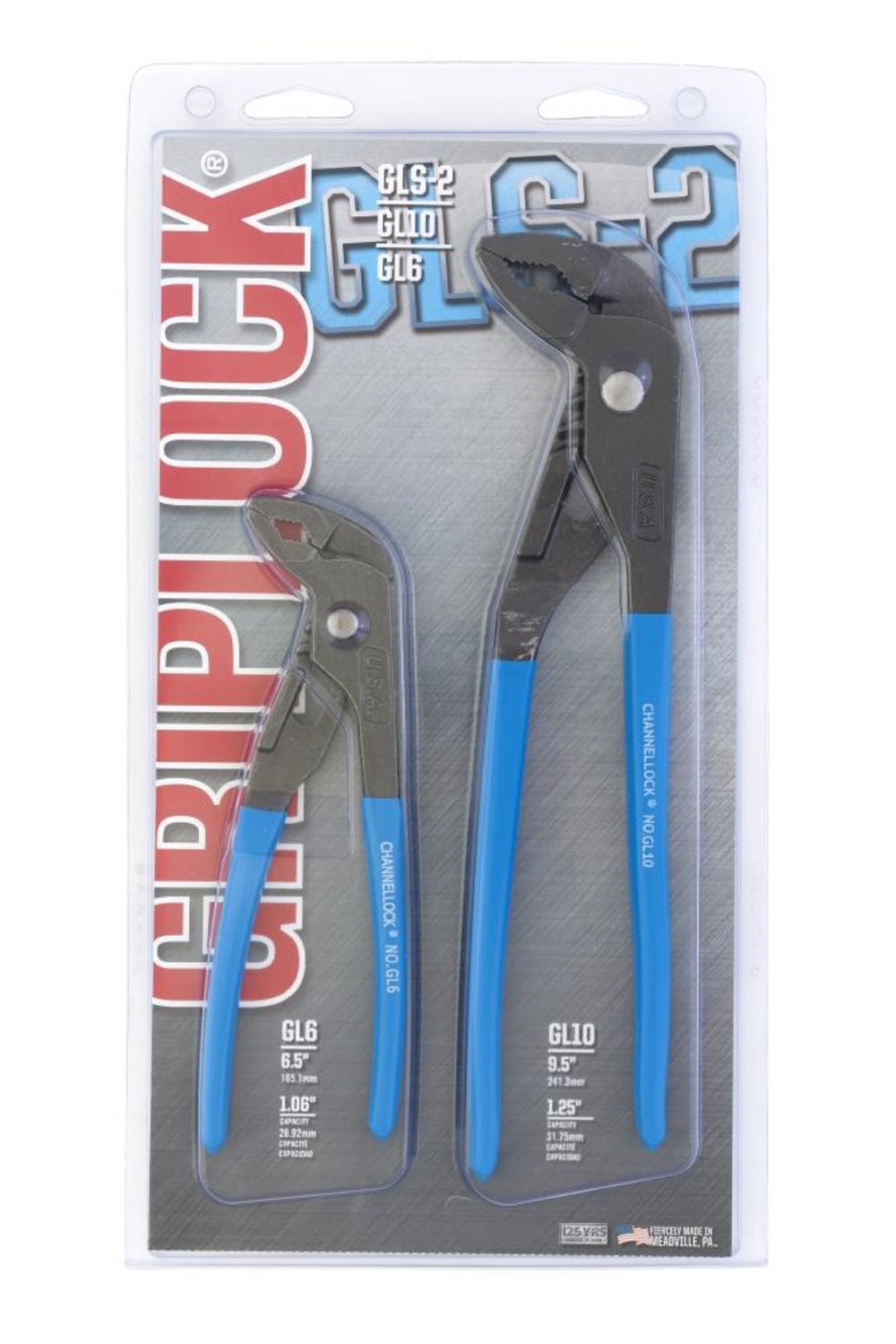 2pc GripLock Plier Set ;