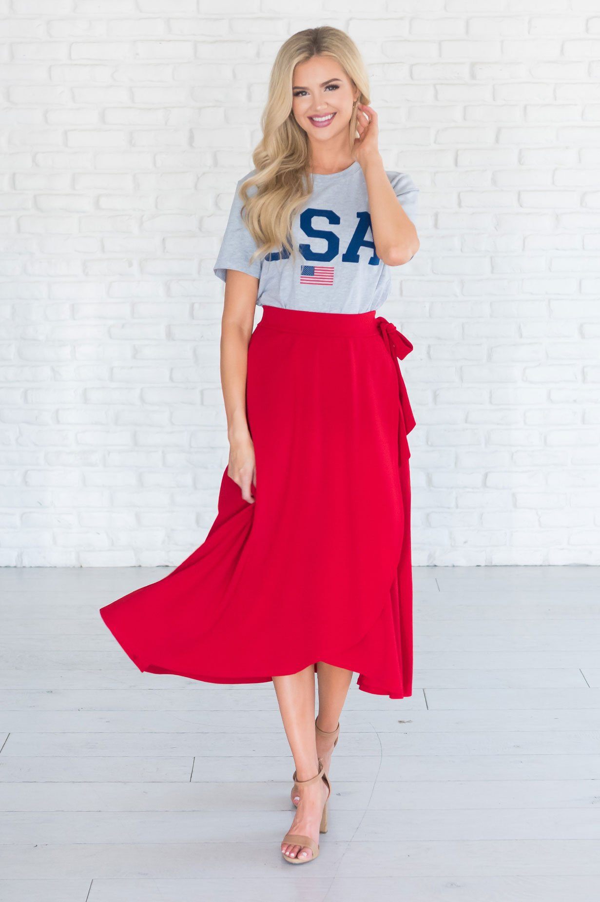 Stand By Our Love Modest Circle Skirt