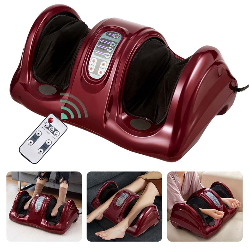 Electric Shiatsu Foot Massager with High-Intensity Rollers, Machine Massage for Feet Leg Calf Ankle, Nerve Pain Therapy