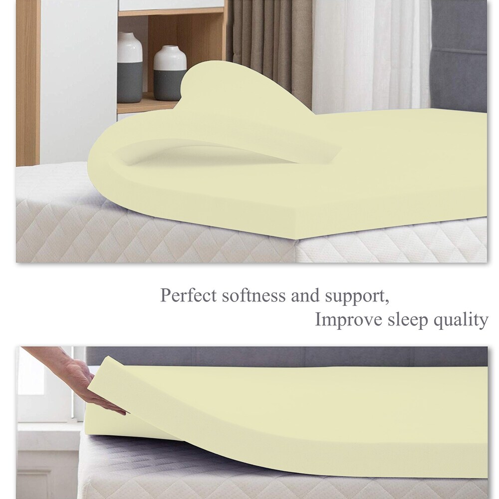 ONETAN   1 inch Foam Topper Adds Comfort to Mattress.