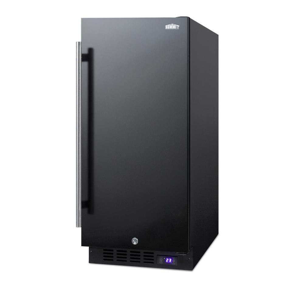 Summit Appliance 2.45 cu. ft. Frost Free Upright Commercial Freezer in Black SCFF1533BL