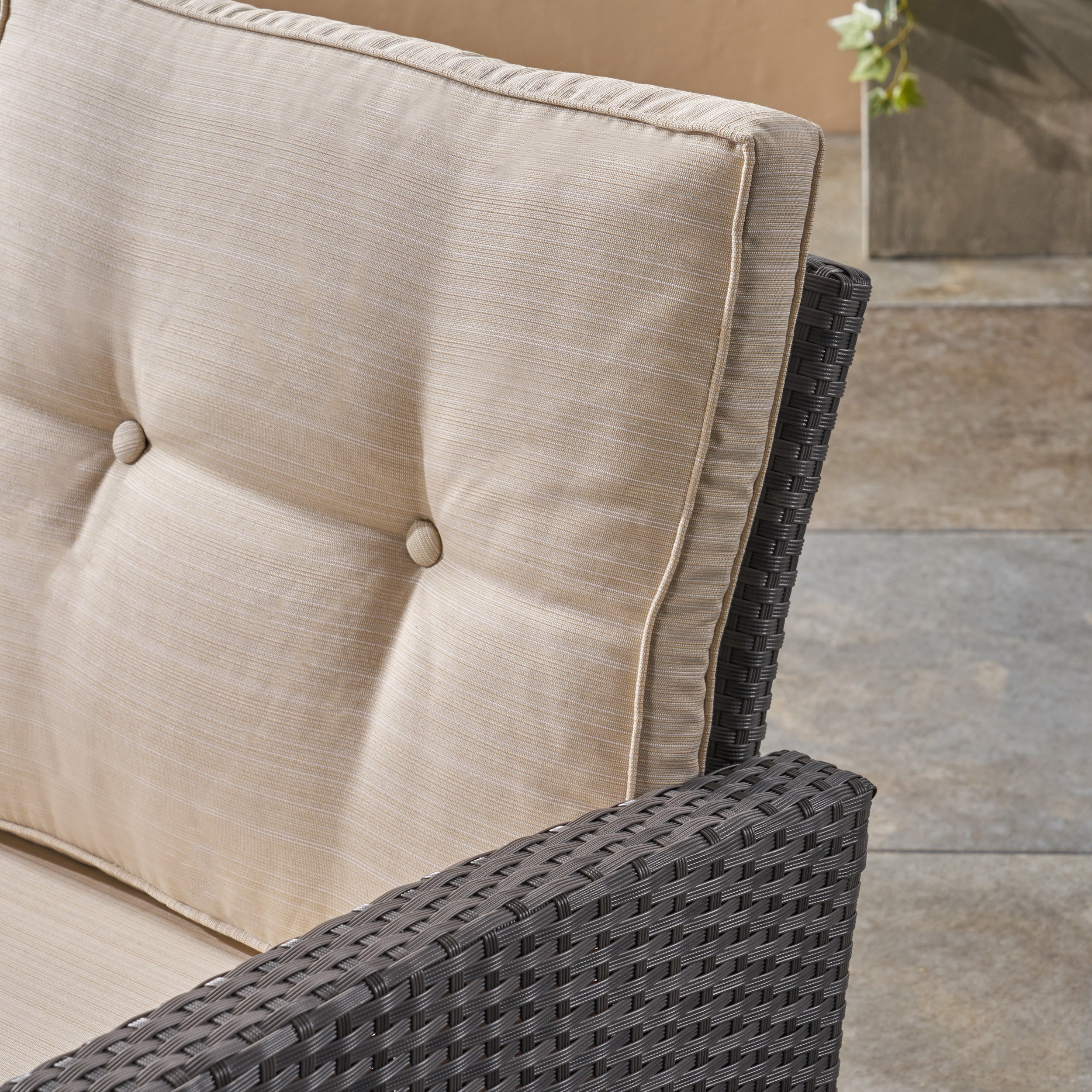 Amigo Outdoor 3 Seater Wicker Sofa