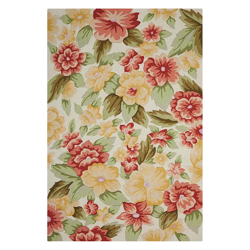 Nourison Fantasy Floral Cream Area Rug