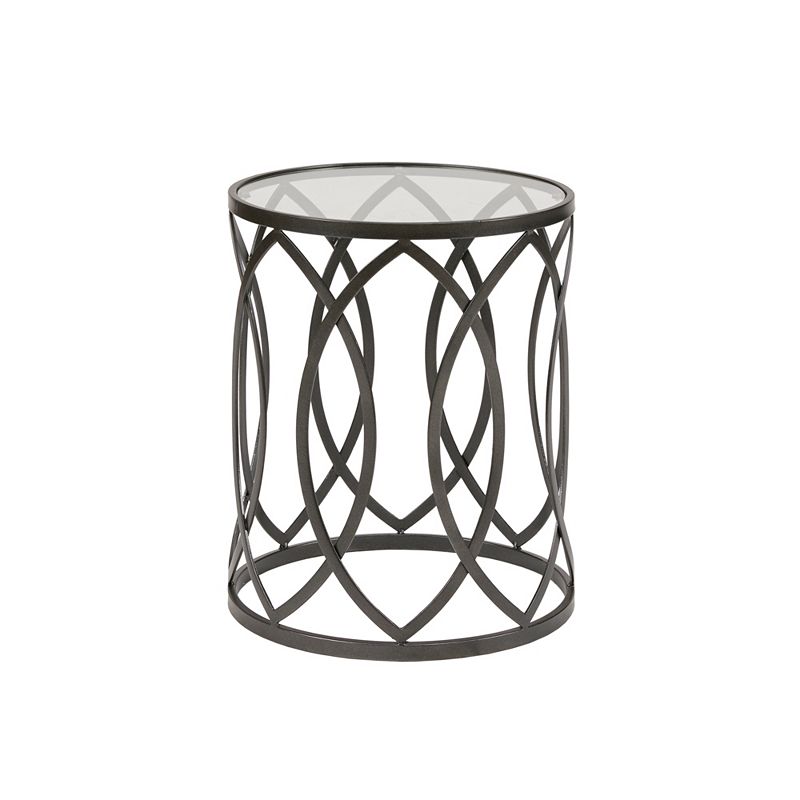 Madison Park Coen Eyelet Cutout End Table