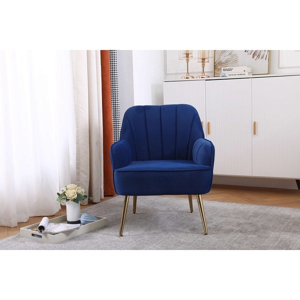 Modern Mid Century Chair velvet Sherpa Armchair