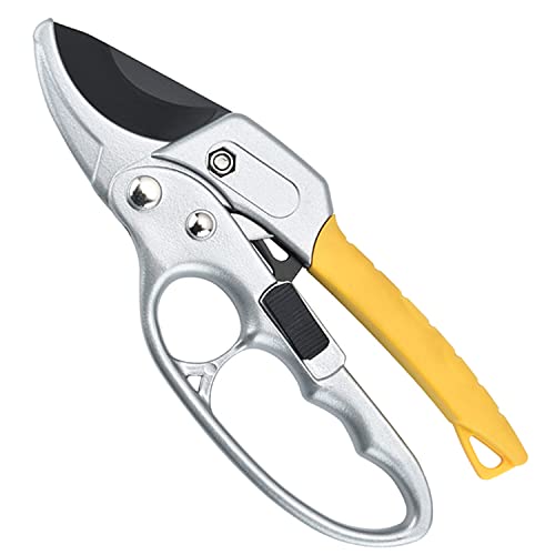 MEPEREZ-Advanced pruning shears, enhanced garden shears, sharp gardening shears, ergonomics and labor-saving ratchets pruners, 3 times labor-saving gardening shears