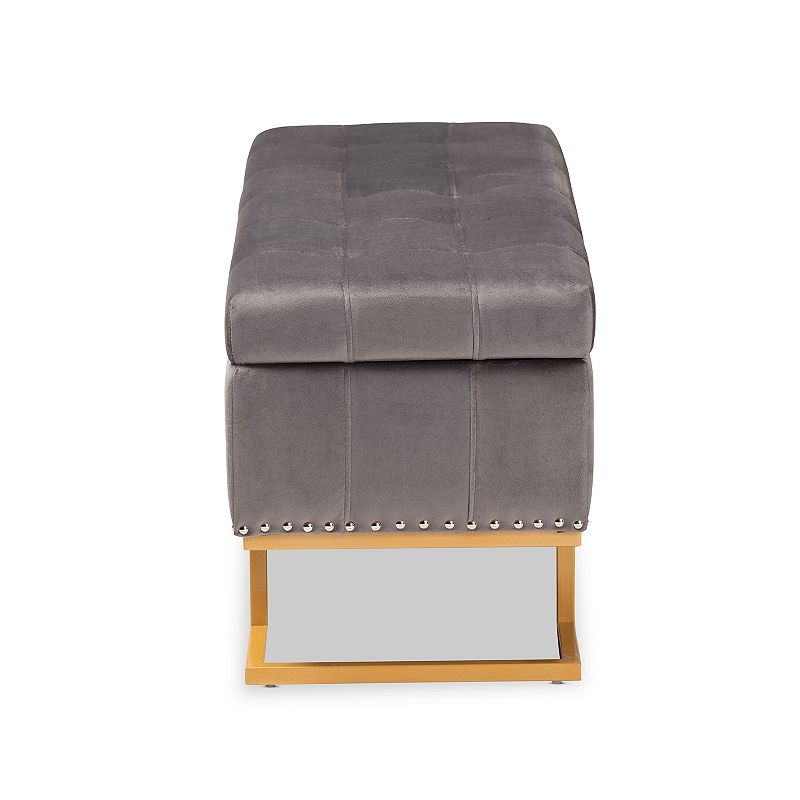 Baxton Studio Ellery Storage Ottoman