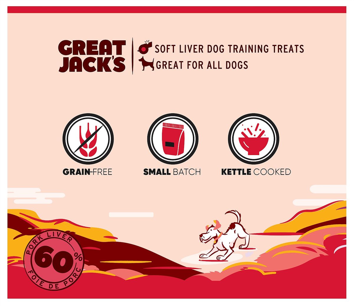 Great Jack's Big Bitz Liver and Cranberry Recipe Grain-Free Dog Treats