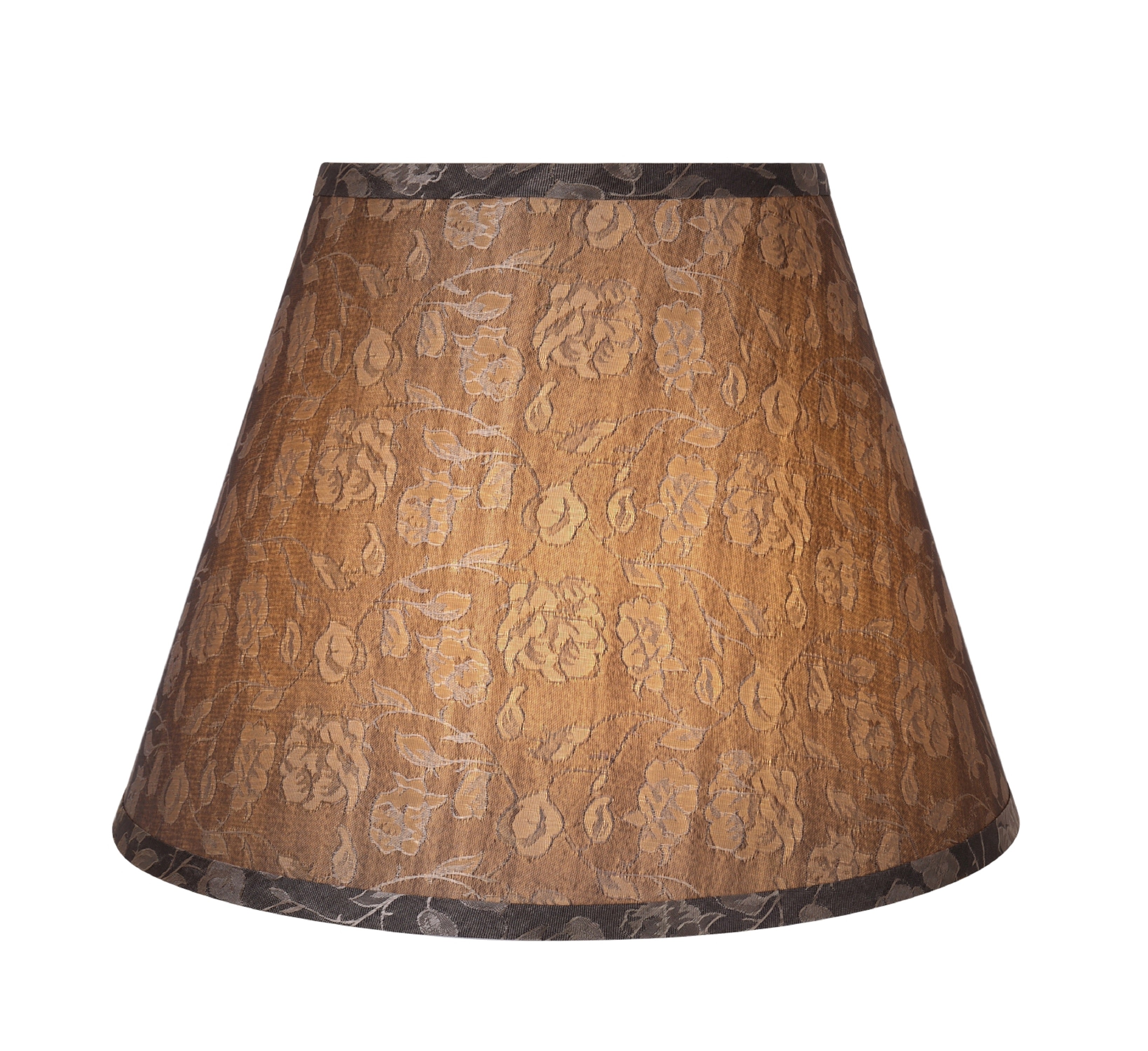 Aspen Creative 32626 Transitional Hardback Empire Shaped Spider Construction Lamp Shade in Light Brown， 12