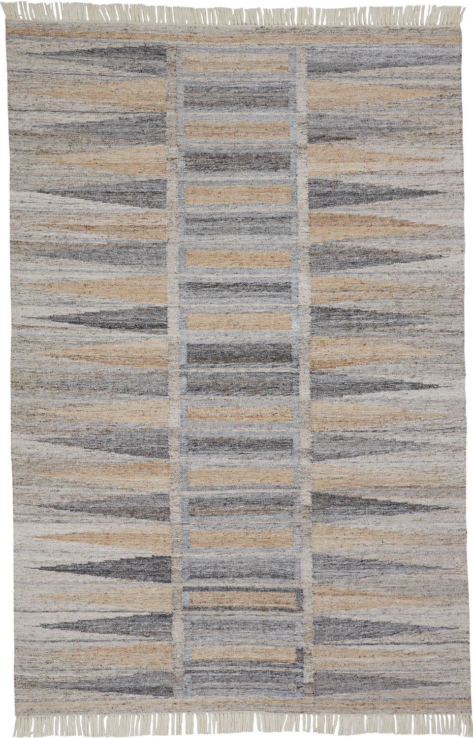 Elstow Latte Tan and Gray Rug by BD Fine