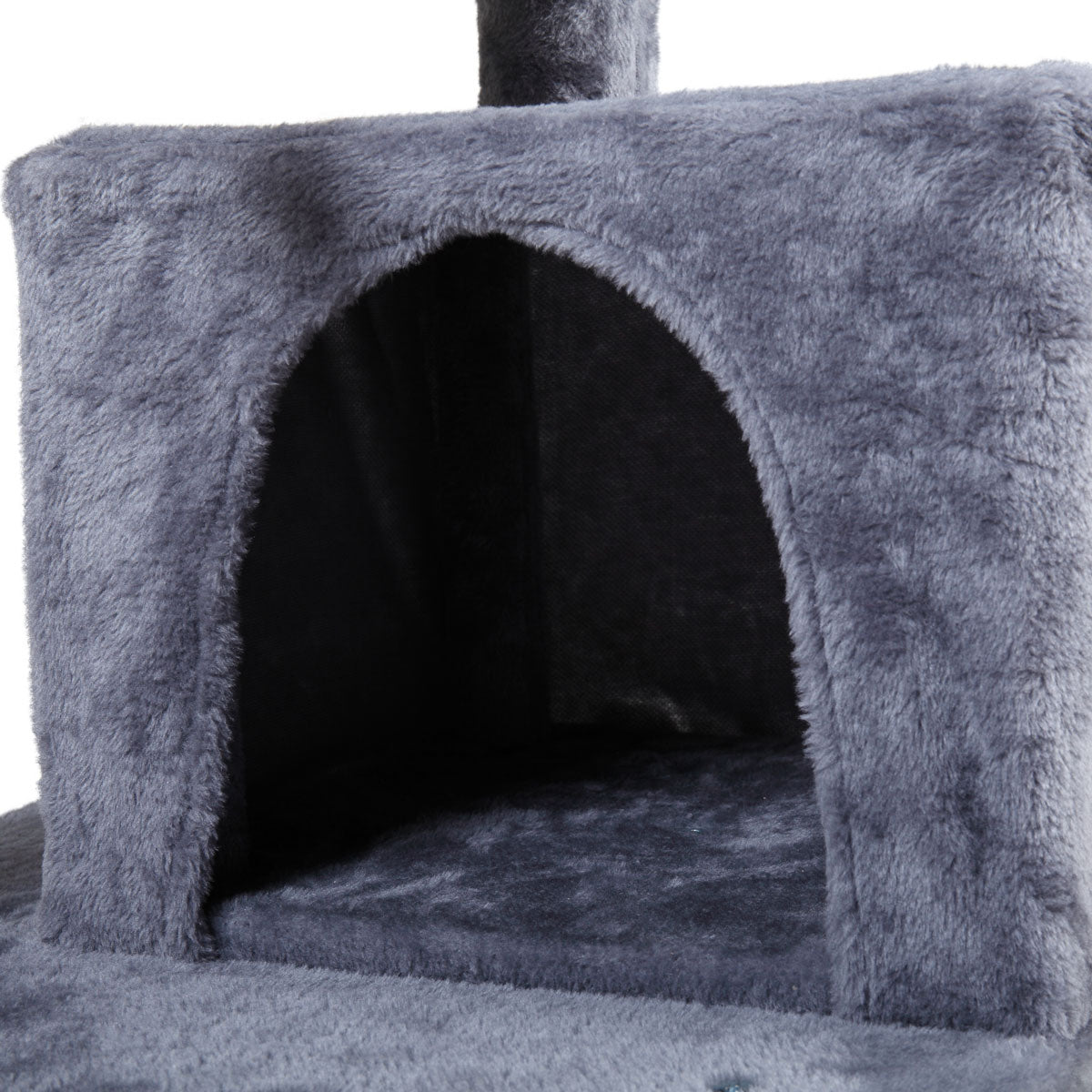 Jaxpety 34-in Cat Tree and Condo Scratching Post Tower， Light Gray