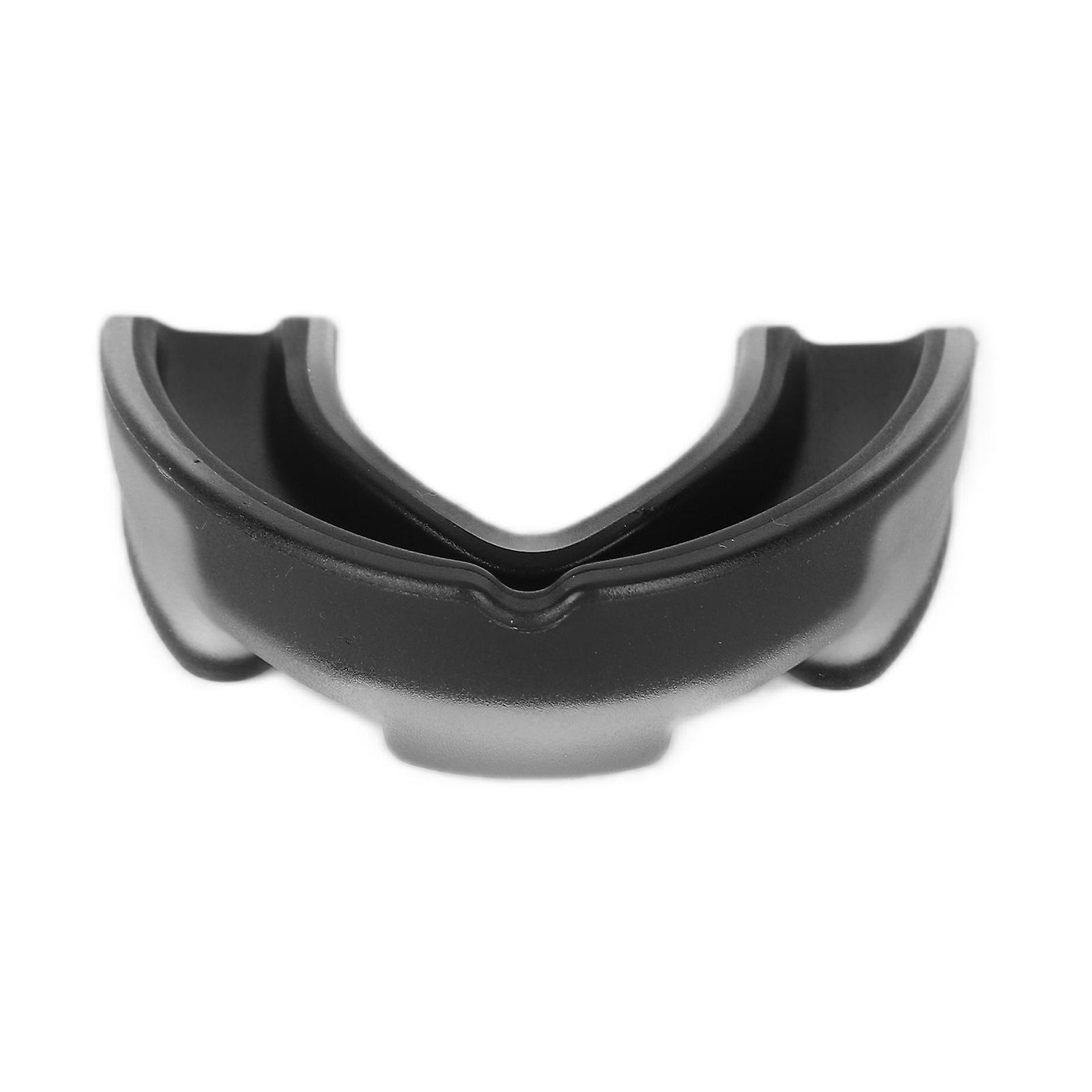 Double Colour Mouth Guard Basketball Sports Taekwondo Boxing Teeth Protector Guard With Case For Junior Adultsblack White