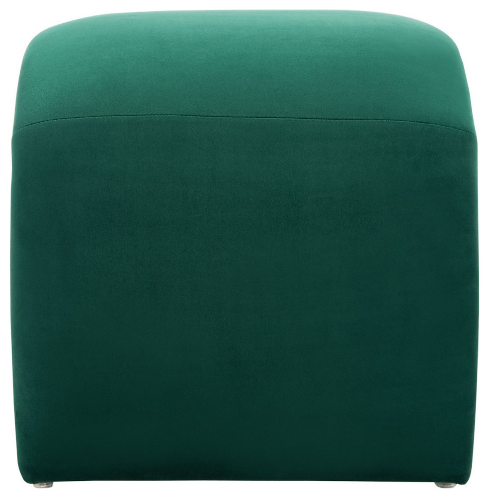 Judah Ottoman Emerald   Contemporary   Footstools And Ottomans   by AED Luxury Home Decor  Houzz