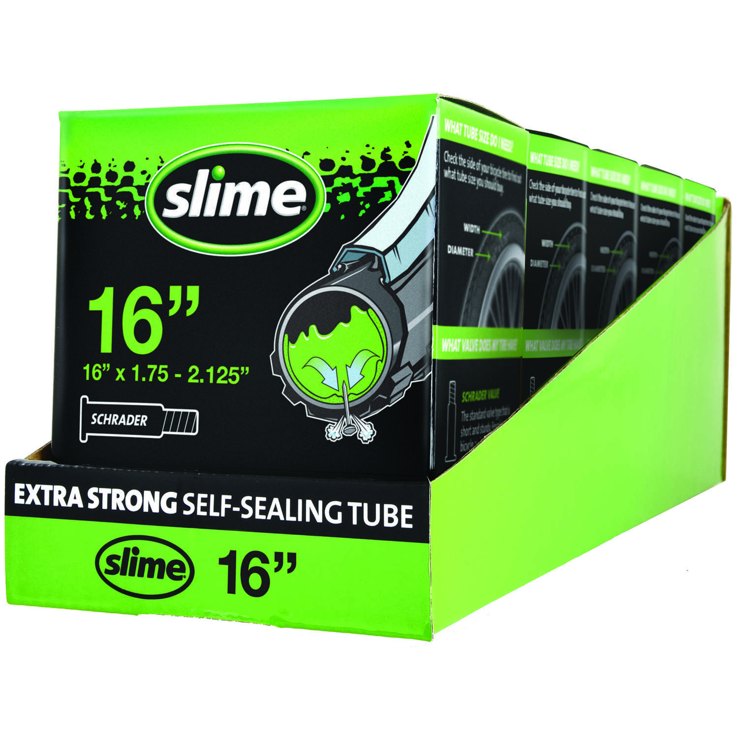 Slime 16 in. Rubber Bicycle Inner Tube 1 pk