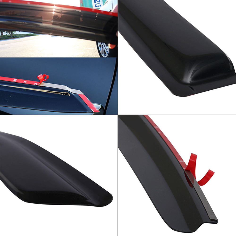 Ikon Motorsports Window Visor Compatible with 13-18 Hyundai Santa Fe DM Acrylic Vent Windshield Deflector Rain Guard 4Pc Set Outside Mount 2013 2014 2015 2016 2017 2018