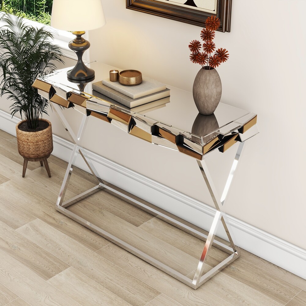 43 inch Contemporary Console Table Sofa Table