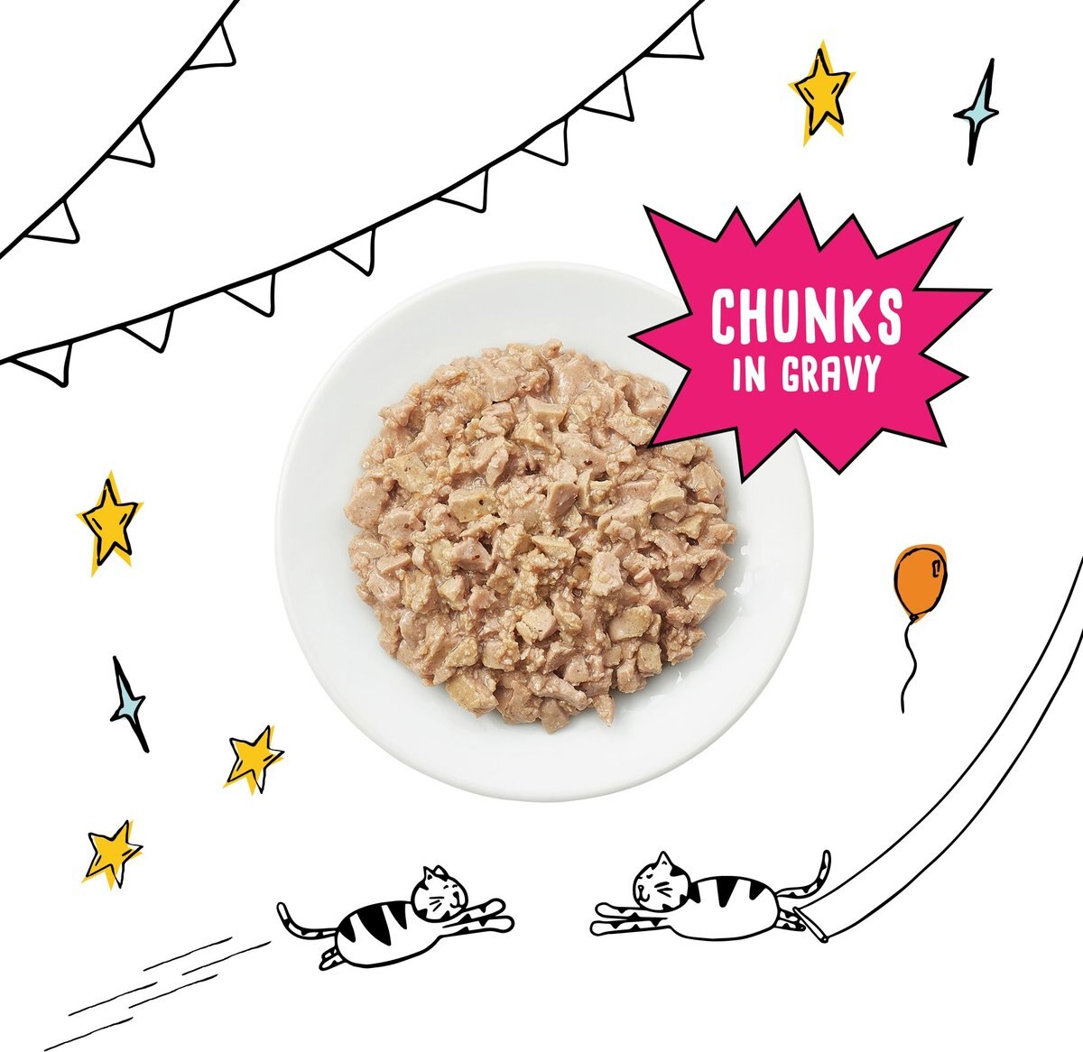 Tiny Tiger Chunks in Gravy Tuna Recipe Grain-Free Canned Cat Food