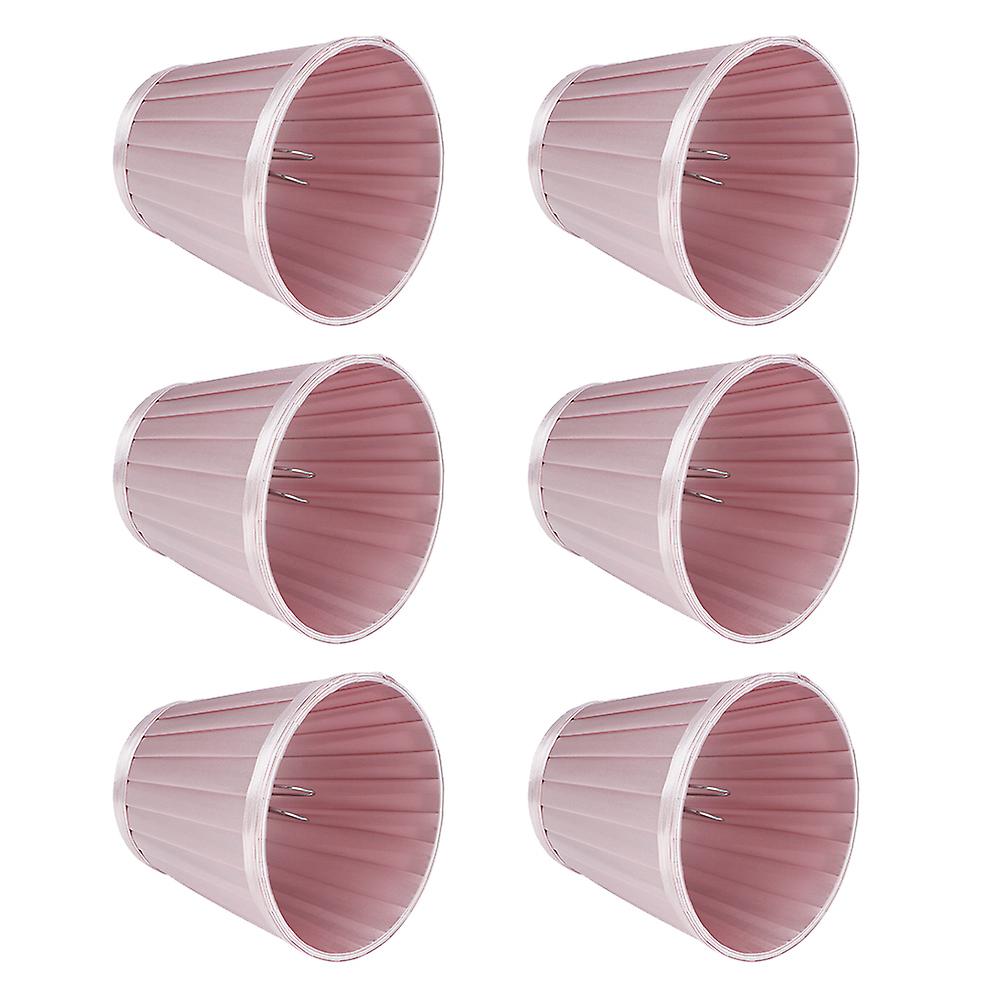 6pcs Lampshade Replacement for E14 Bulb Interface Wall Light Ceiling Light Cover Shade Pink Purple