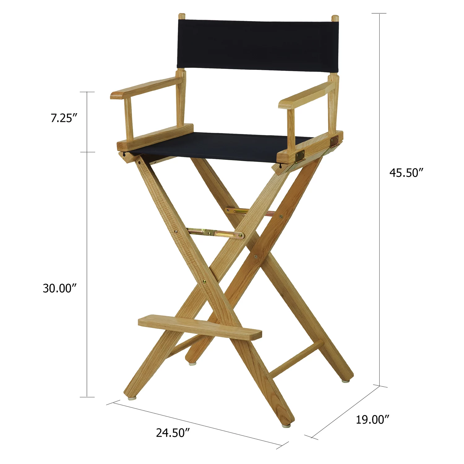 Casual Home 30 Extra-Wide Director's Chair Bar Stool