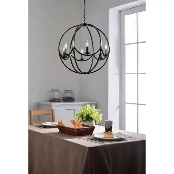 Oxide Darkened Bronze 6 Light Chandelier Shopping - The Best Deals on Chandeliers