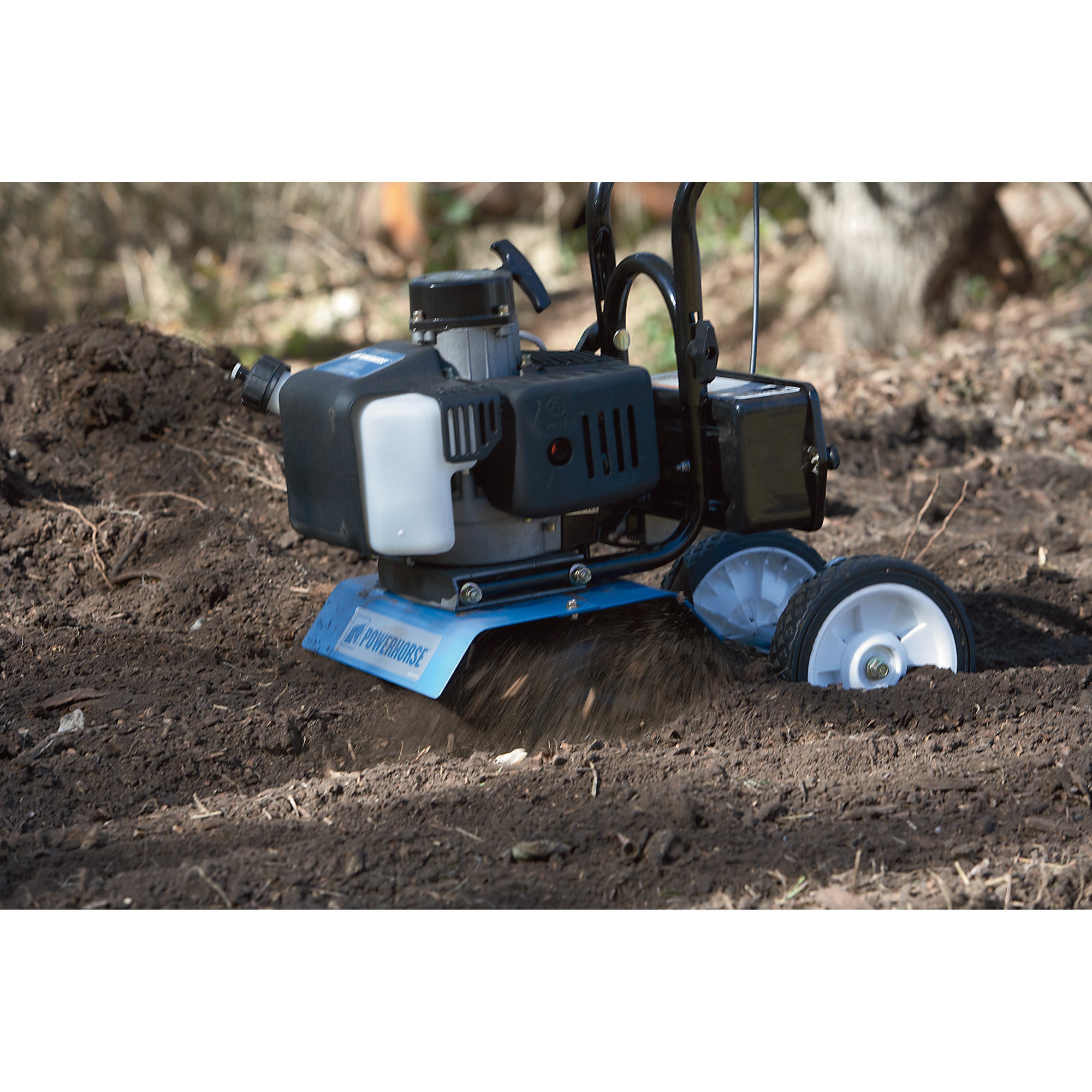 Powerhorse Mini Cultivator - 10in. Tilling Width, 43cc 2-Cycle Viper Engine