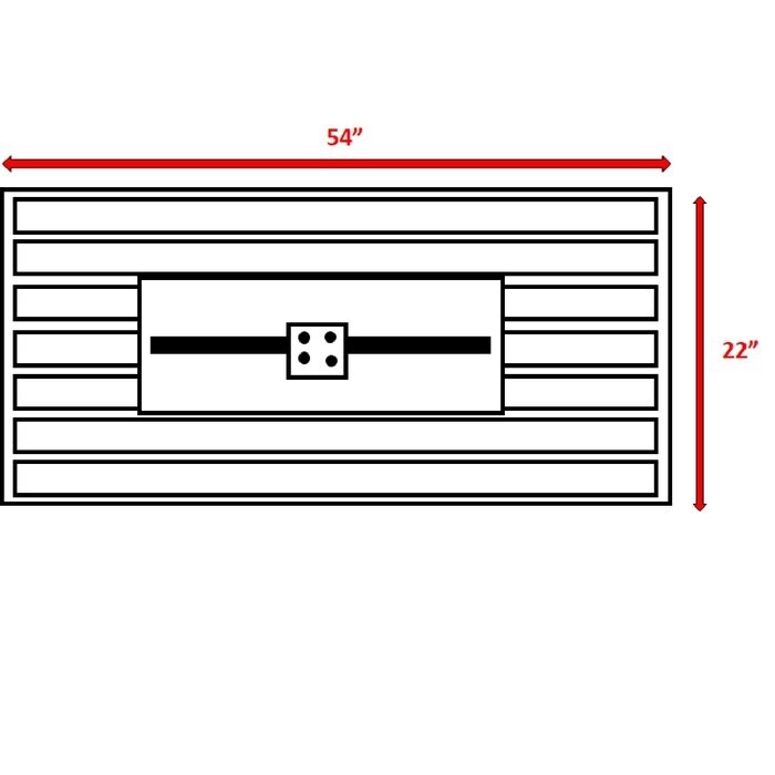 Rectangle Steel Propane Fire Pit Table