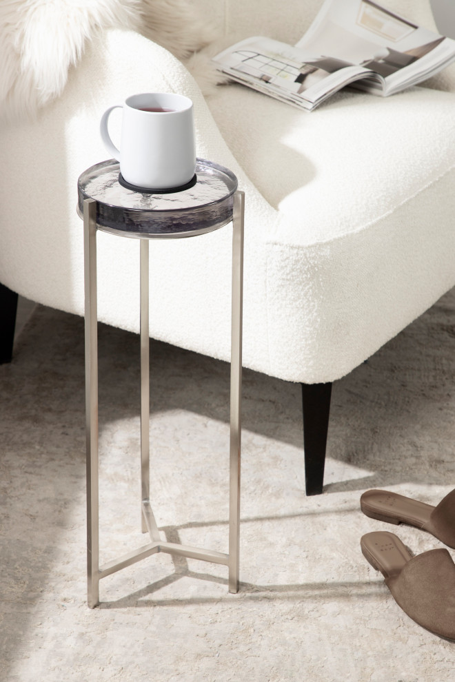 Aguilar Glam Drink Table   Contemporary   Side Tables And End Tables   by Uniek Inc.  Houzz