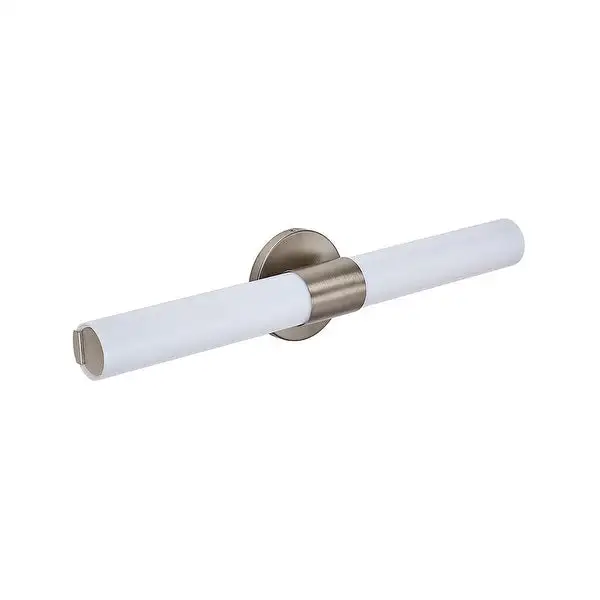 Cylinder LED bathroom and vanity light mount with transulucent acrylic 18W