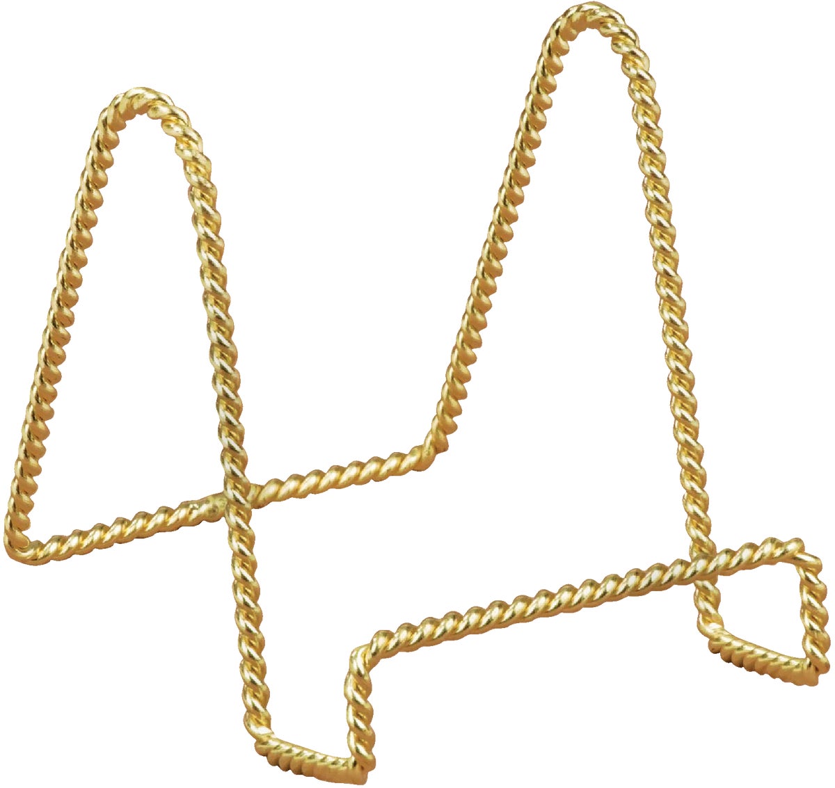 Tripar Twisted Wire Plate Stand Brass