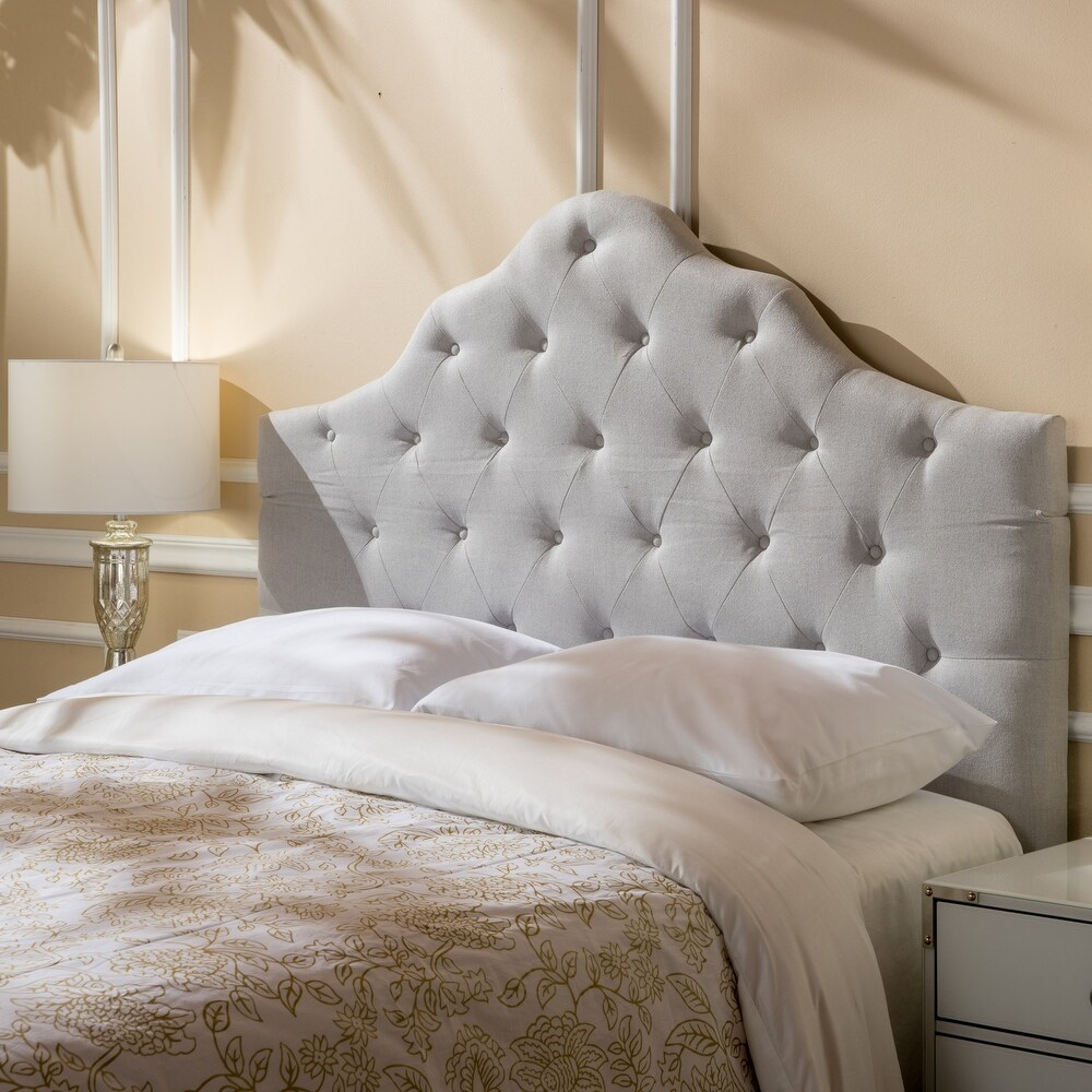 Marlen Adjustable Full/ Queen Tufted Fabric Headboard by Christopher Knight Home