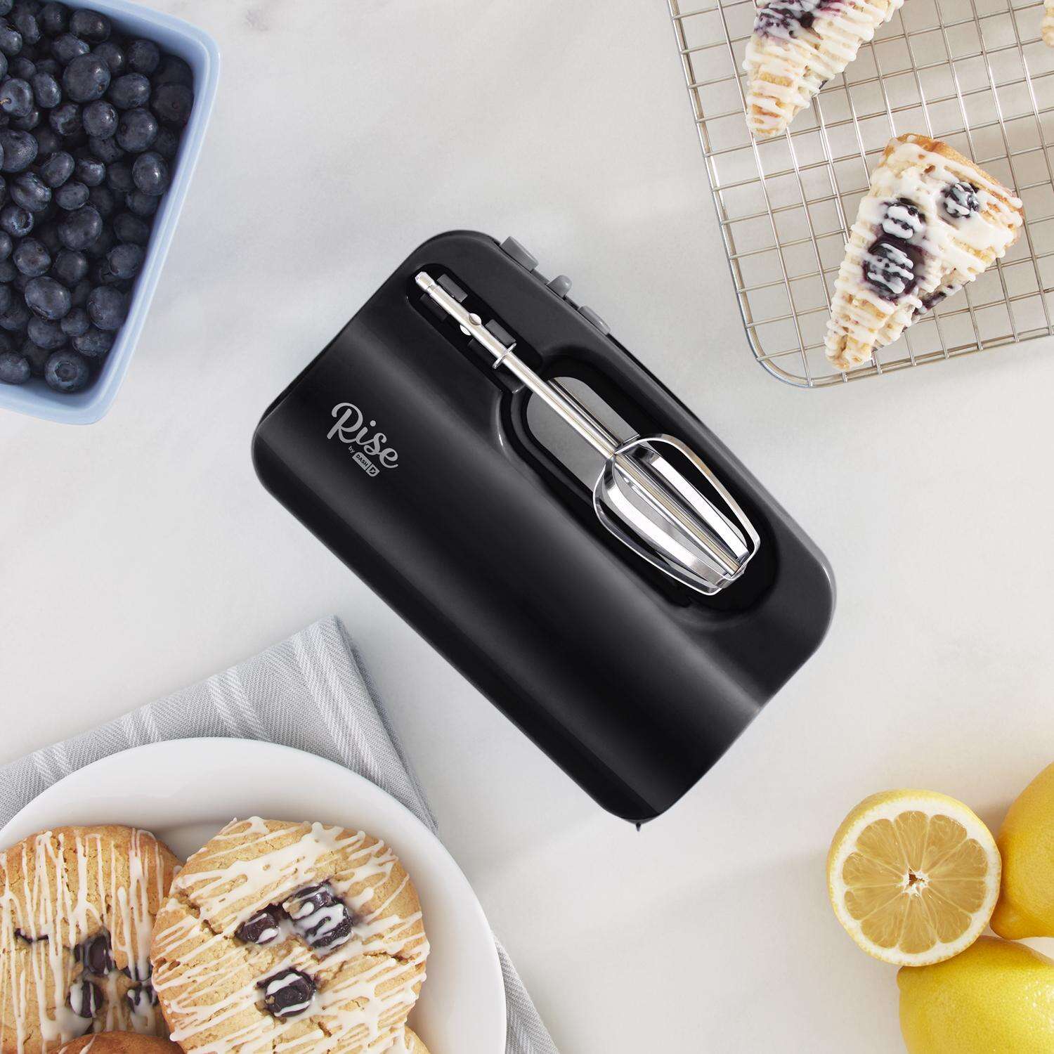 Rise by Dash Black 5 speed Hand Mixer