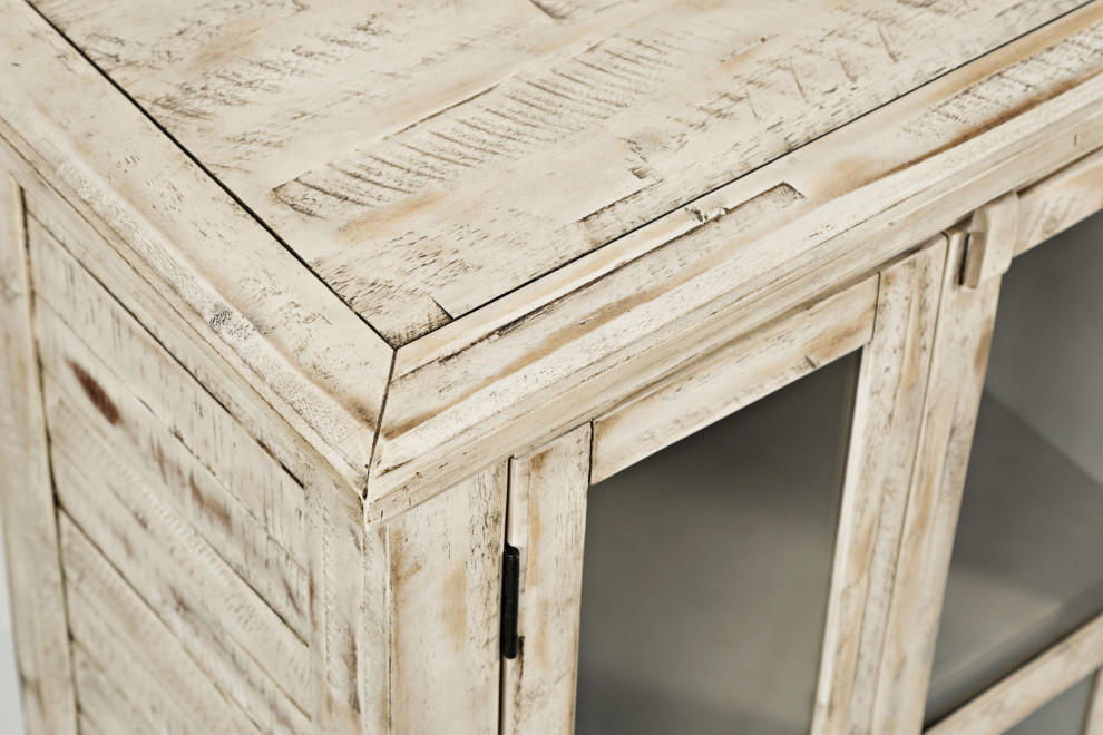 Rustic Shores Scrimshaw Server   Rustic   Accent Chests And Cabinets   by HedgeApple  Houzz