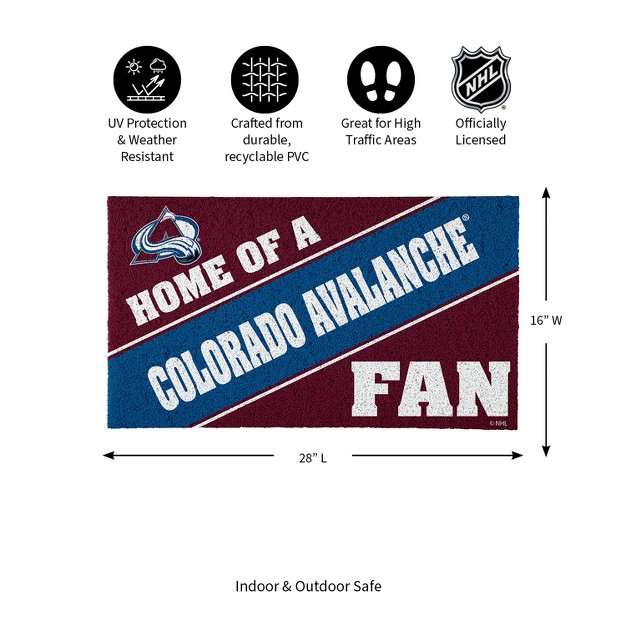 Evergreen Colorado Avalanche Pvc Mat Color