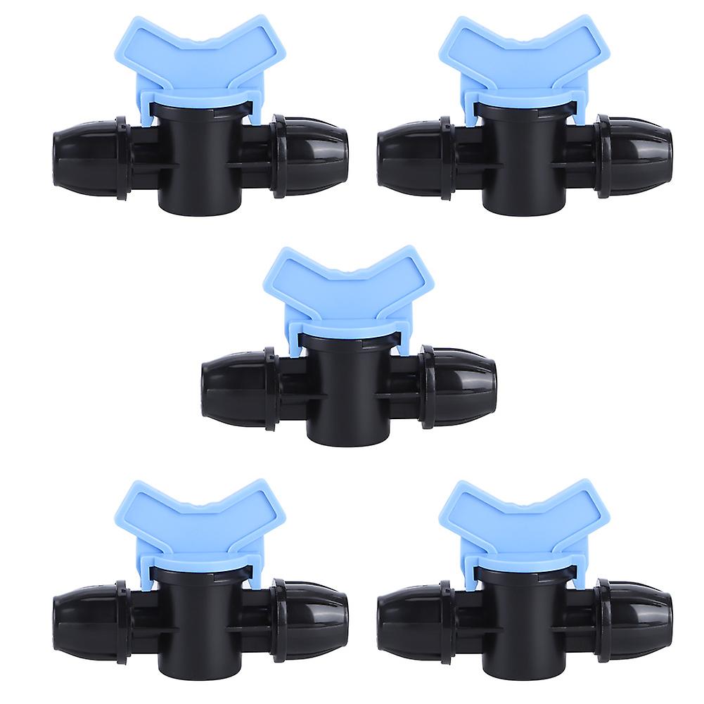 5Pcs Plastic Drip Irrigation Switch Valve Gate Valves for Garden Greenhouse Patio Lawn