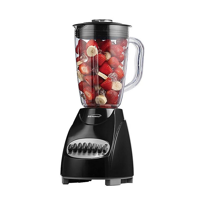 Brentwood 12-Speed Blender with Plastic Jar in Black