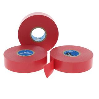 IDEAL Wire Armour 34 in. x 66 ft. Premium Vinyl Tape Red (10-Pack) 46-35-RED-10PK