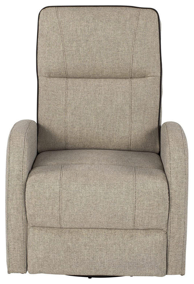 Swiveling Recliner  Pushback Design With Comfortable Padded Seat   Modern   Recliner Chairs   by Decorn  Houzz