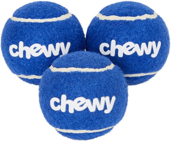 Frisco Chewy Fetch Squeaky Tennis Ball Dog Toy， 3 count