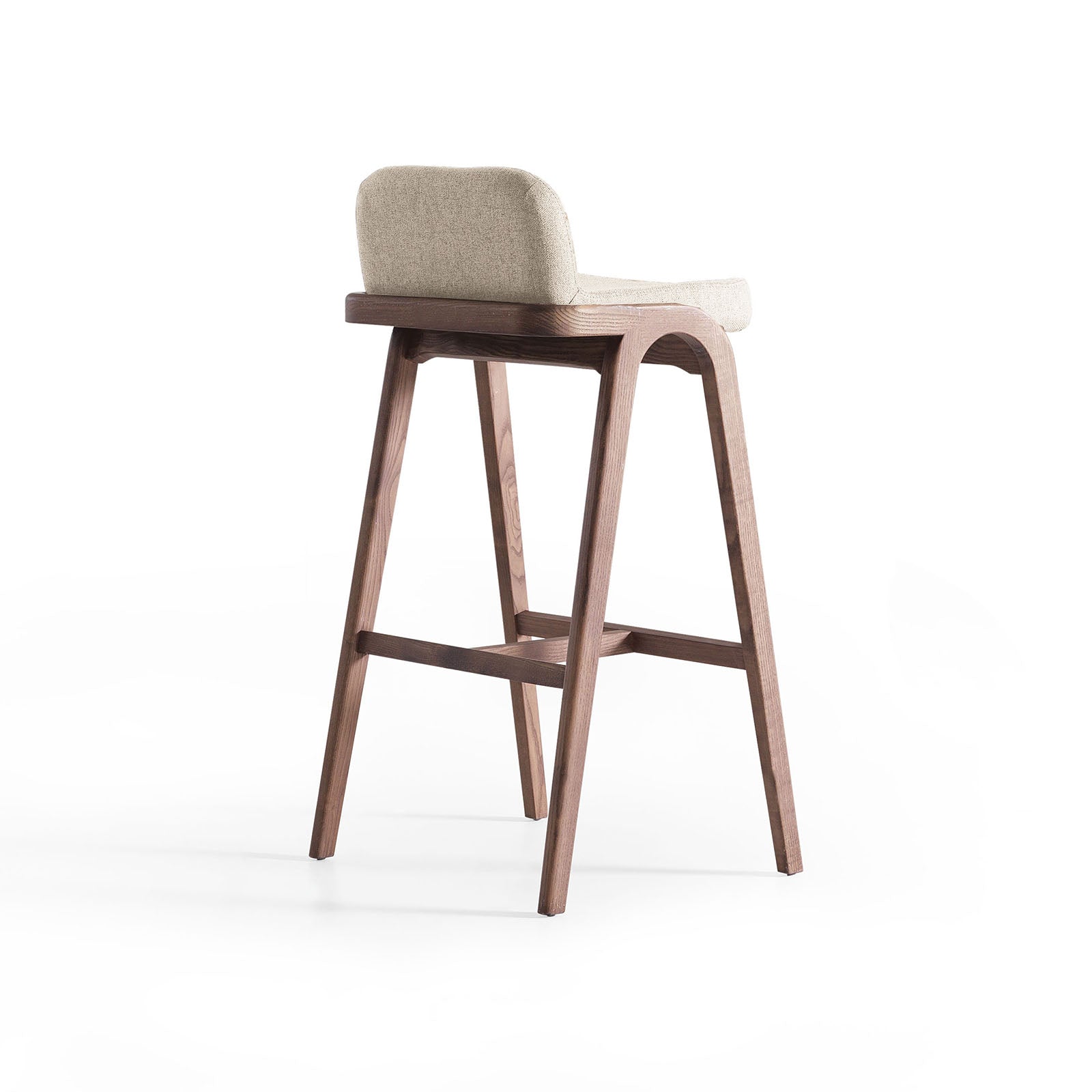 Natura Solid Ash Wood Bar Stool Naturabar-W-28903