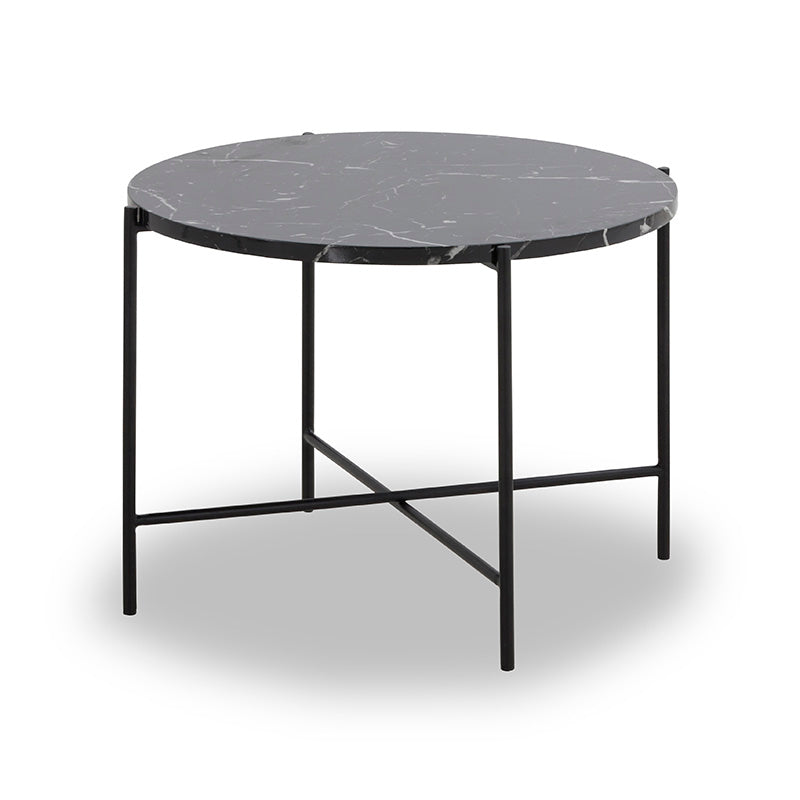 JADEN Side Table Large 60cm - Black & White