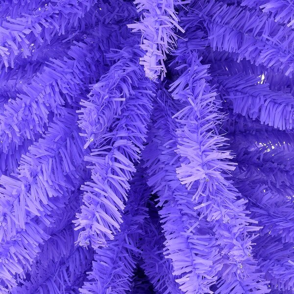 National Tree Company 7.5 ft. Lavender Color Slim Tree Decoration